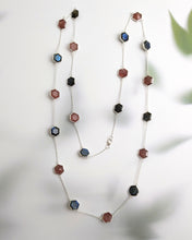 Labradorite and sandstone necklace