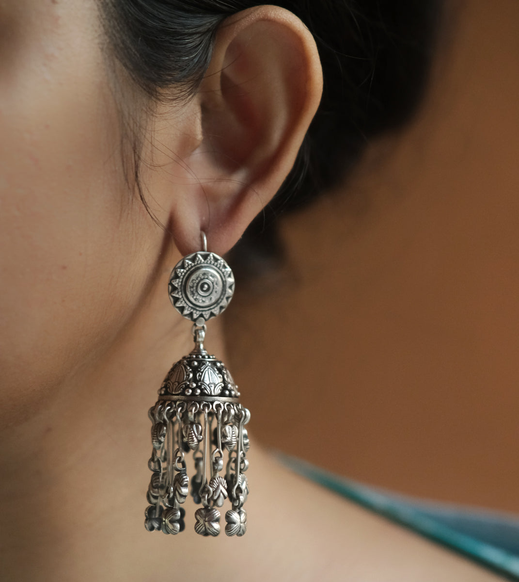 Pure Silver Charu Jhumki main image 0