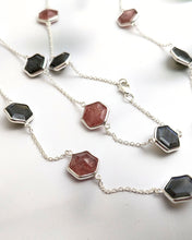 Labradorite and sandstone necklace