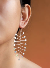 Funky silver earrings