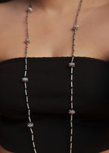 Silver bead necklace
