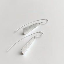 Contemporary silver earrings