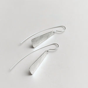 Contemporary silver earrings