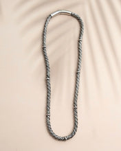 Silver rope necklace