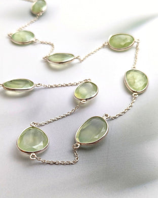 Prehnite necklace