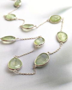 Prehnite necklace