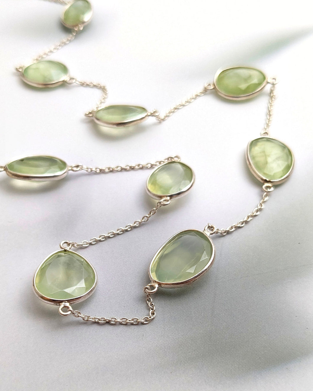 Prehnite necklace