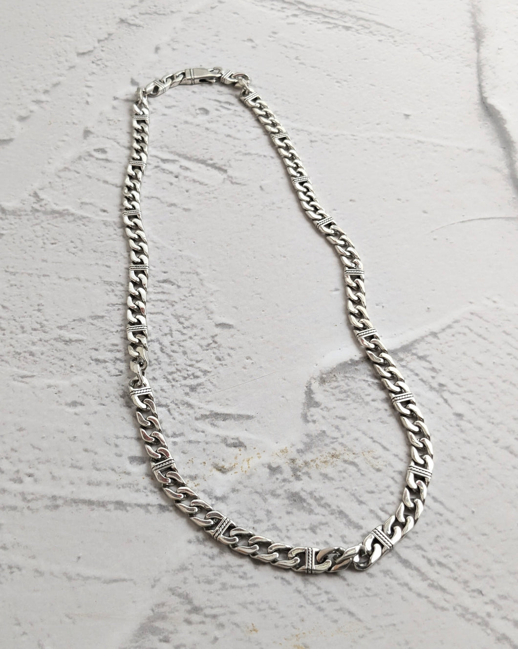Cuban silver chain