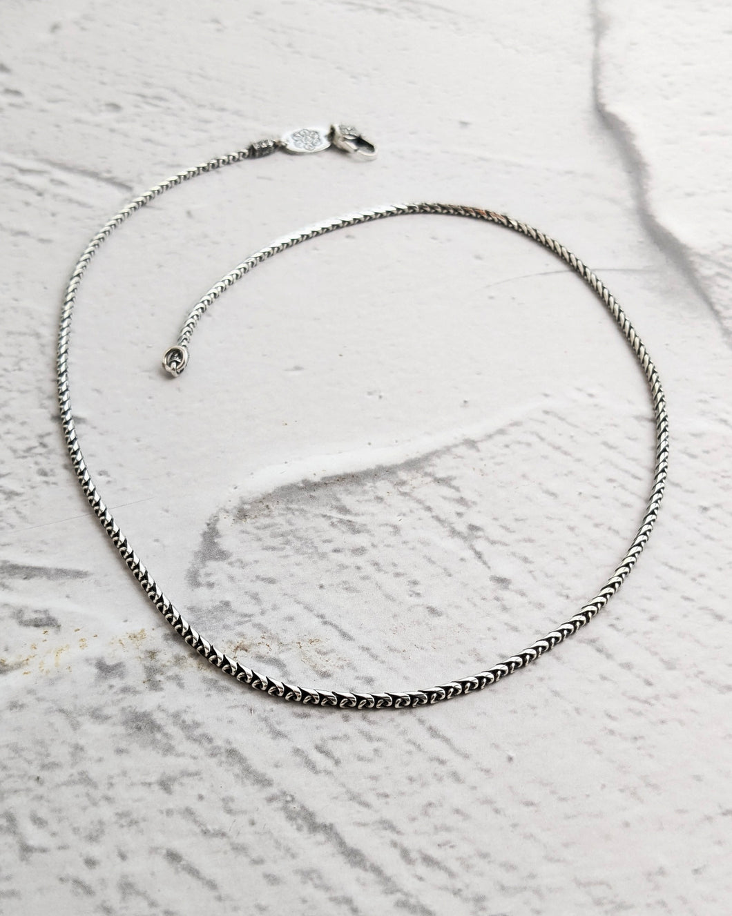 Thin braided chain