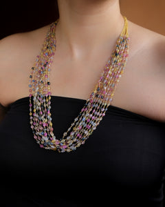 Multi sapphire necklace