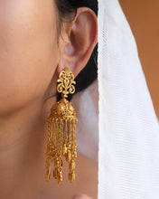 Gold plated silver jhumka