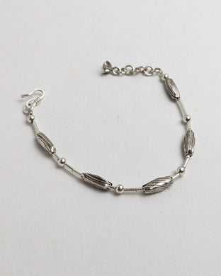 Silver charm bracelet