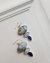 Multi stone drop earrings