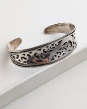 Silver fine filigree cuff