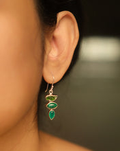 Multi stone earrings
