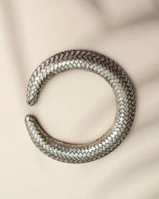 Mesh silver cuff