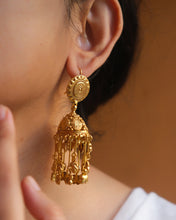 Gold plated silver jhumka