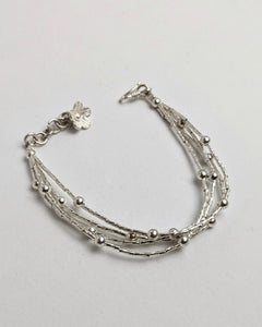Silver charm bracelet