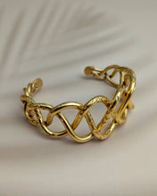 Gold plated silver cuff