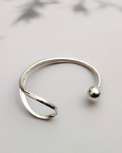 Contemporary silver cuff