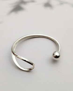Contemporary silver cuff