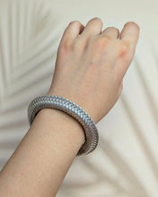 Mesh silver cuff