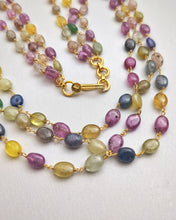 Multi Saphire neckalce