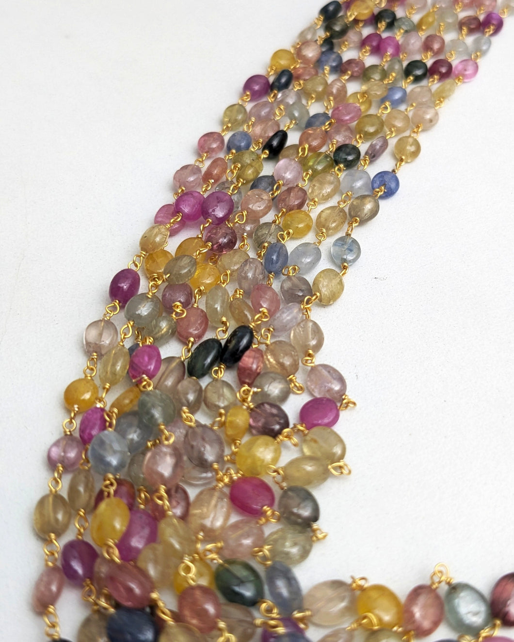 Multi sapphire necklace