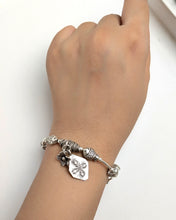 Silver charm bracelet