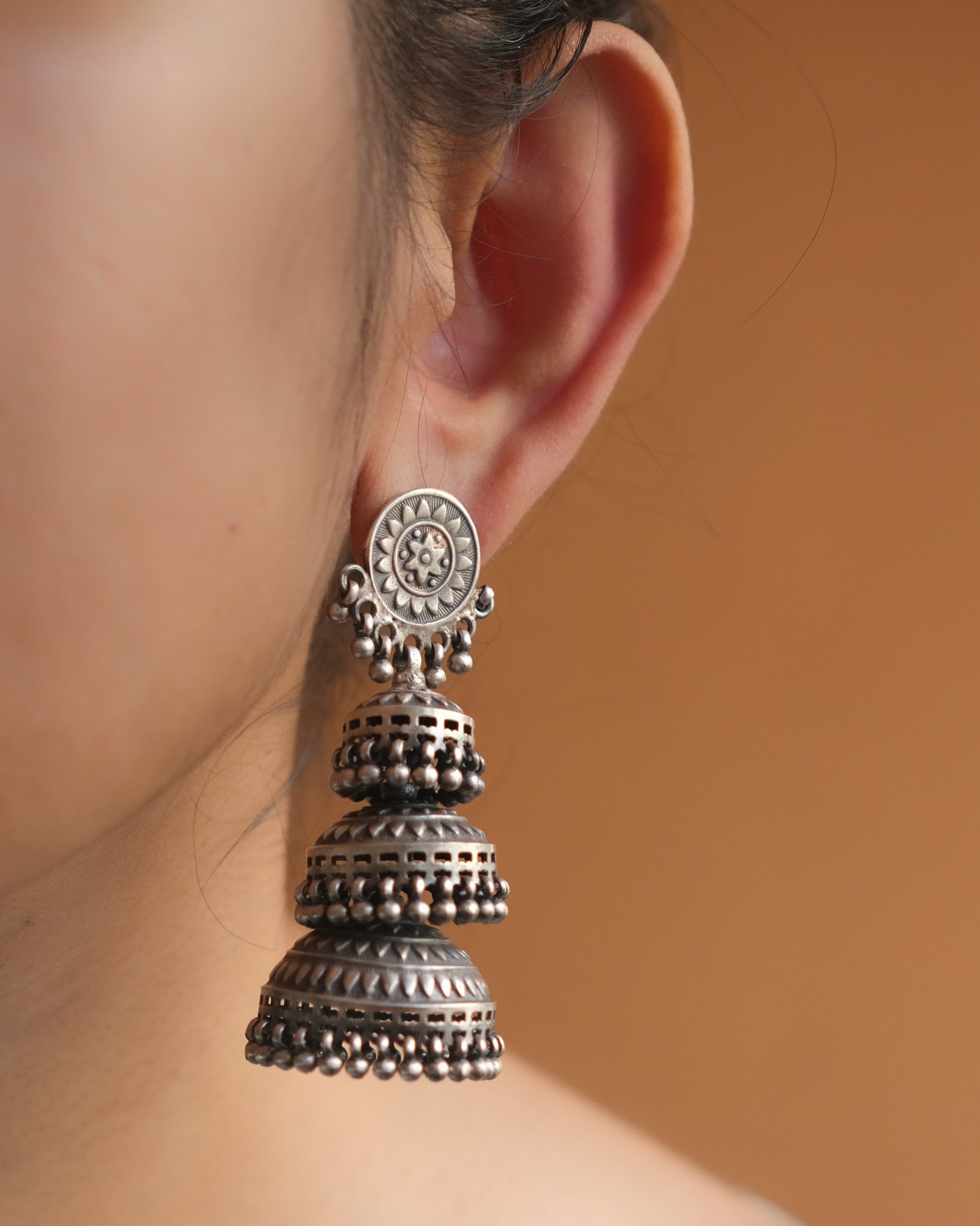 layer jhumki – Silver Streak Store1