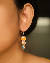Multi stone earrings