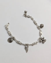 Silver charm bracelet