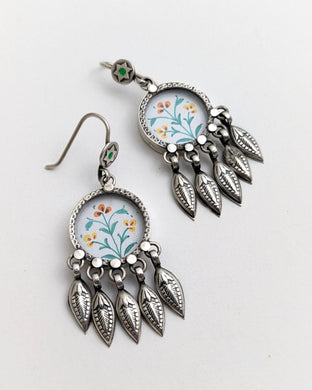 MHand painted earrings