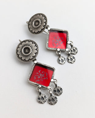 Hand painted earrings