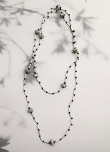 Silver bead necklace