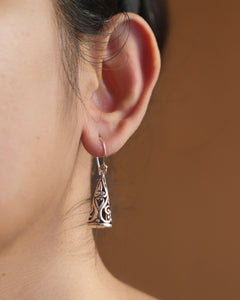 Conical filigree earrings