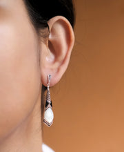 Black and white earrings