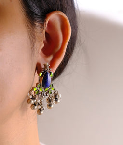 Lapiz and meena earrings