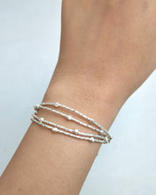 Silver charm bracelet
