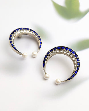 Contemporary kundan studs