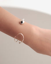 Contemporary silver cuff