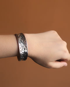 Silver fine filigree cuff