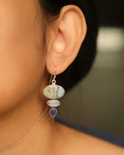 Multi stone drop earrings