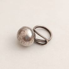 Handmade Silver ball ring