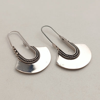 Fine silver earrings