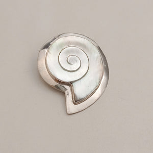 Nautilus shell pendant