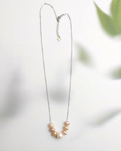 Pink pearl necklace