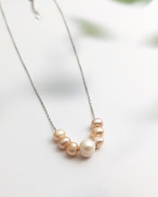 Pink pearl necklace