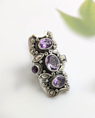 Statement Amethyst  ring