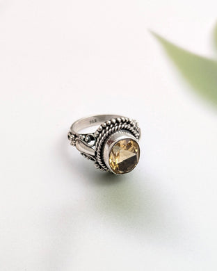 Fine citrine ring